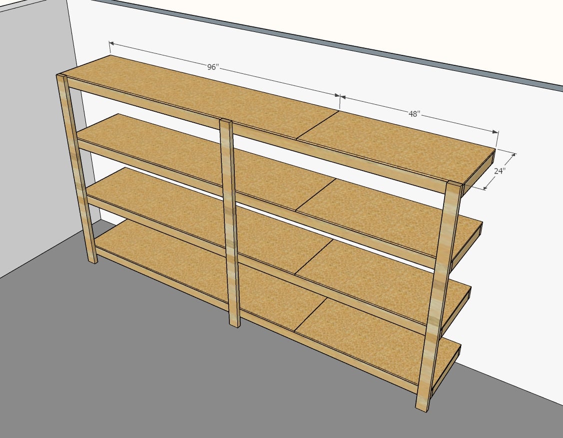 DIY Garage Shelves — Modern Builds